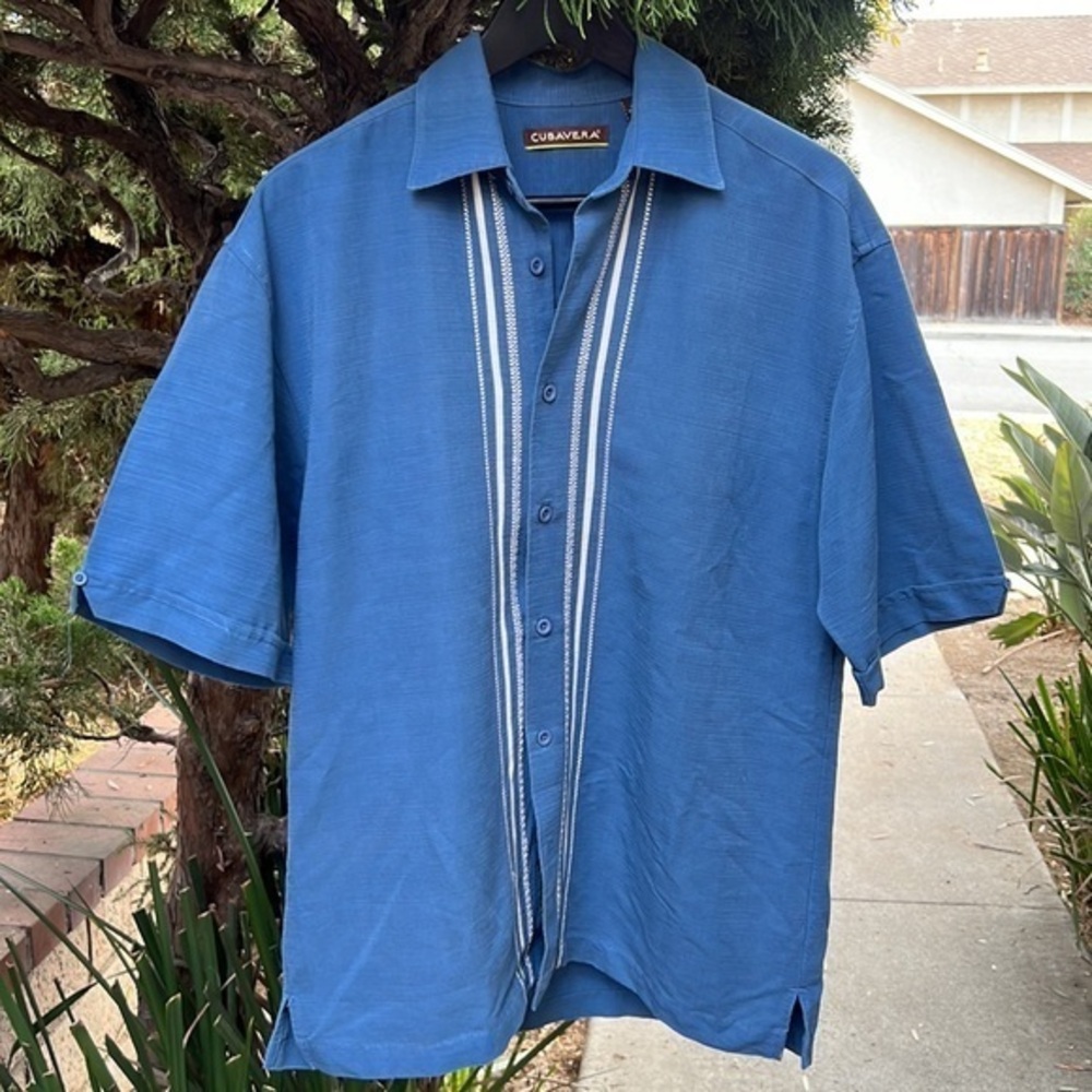 Cubavera “cigar” short sleeve casual shirt size S